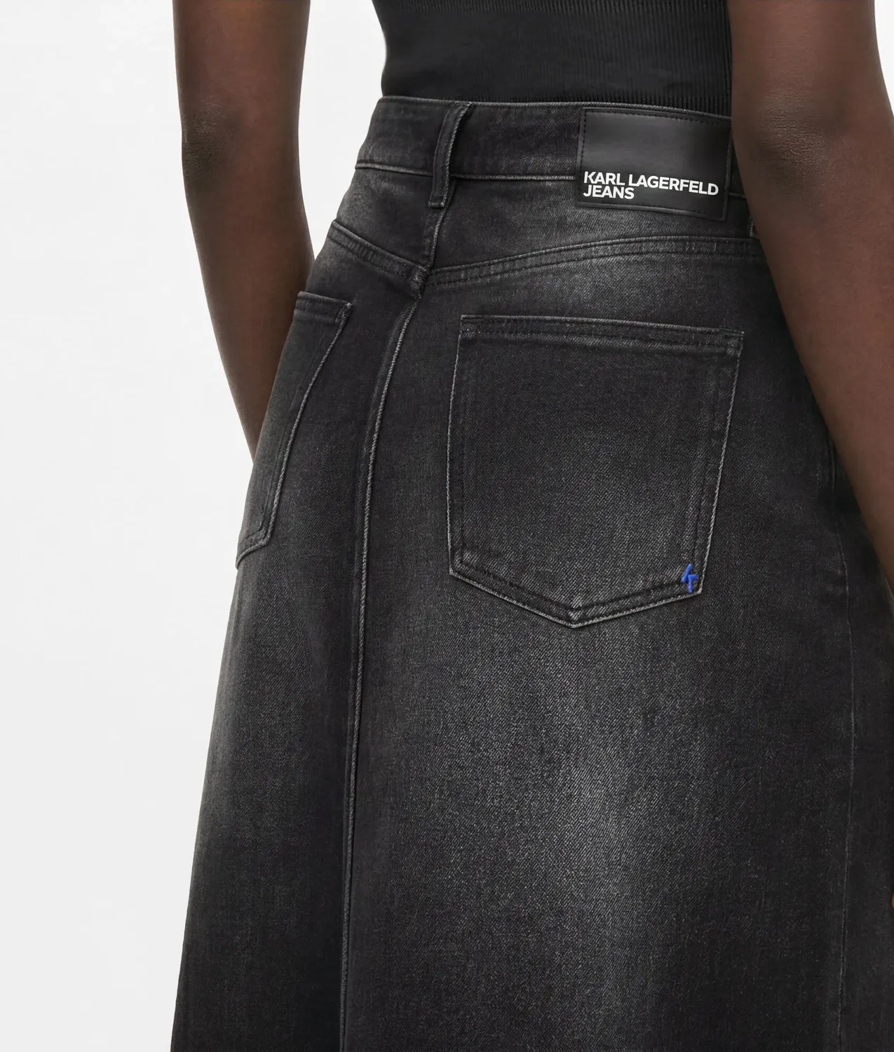 Karl Lagerfeld Denim Maxi-Rock Jeansrock Größe S