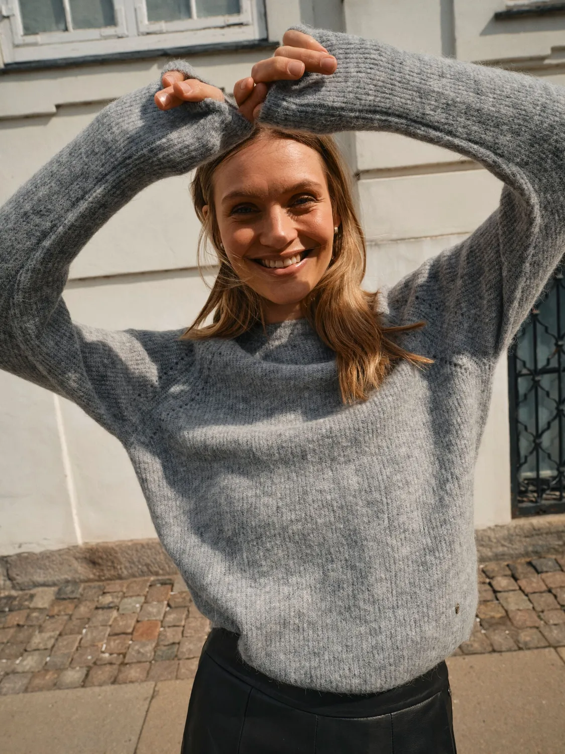 Mos Mosh MMTammy Thora Strickpullover Black Rundhals