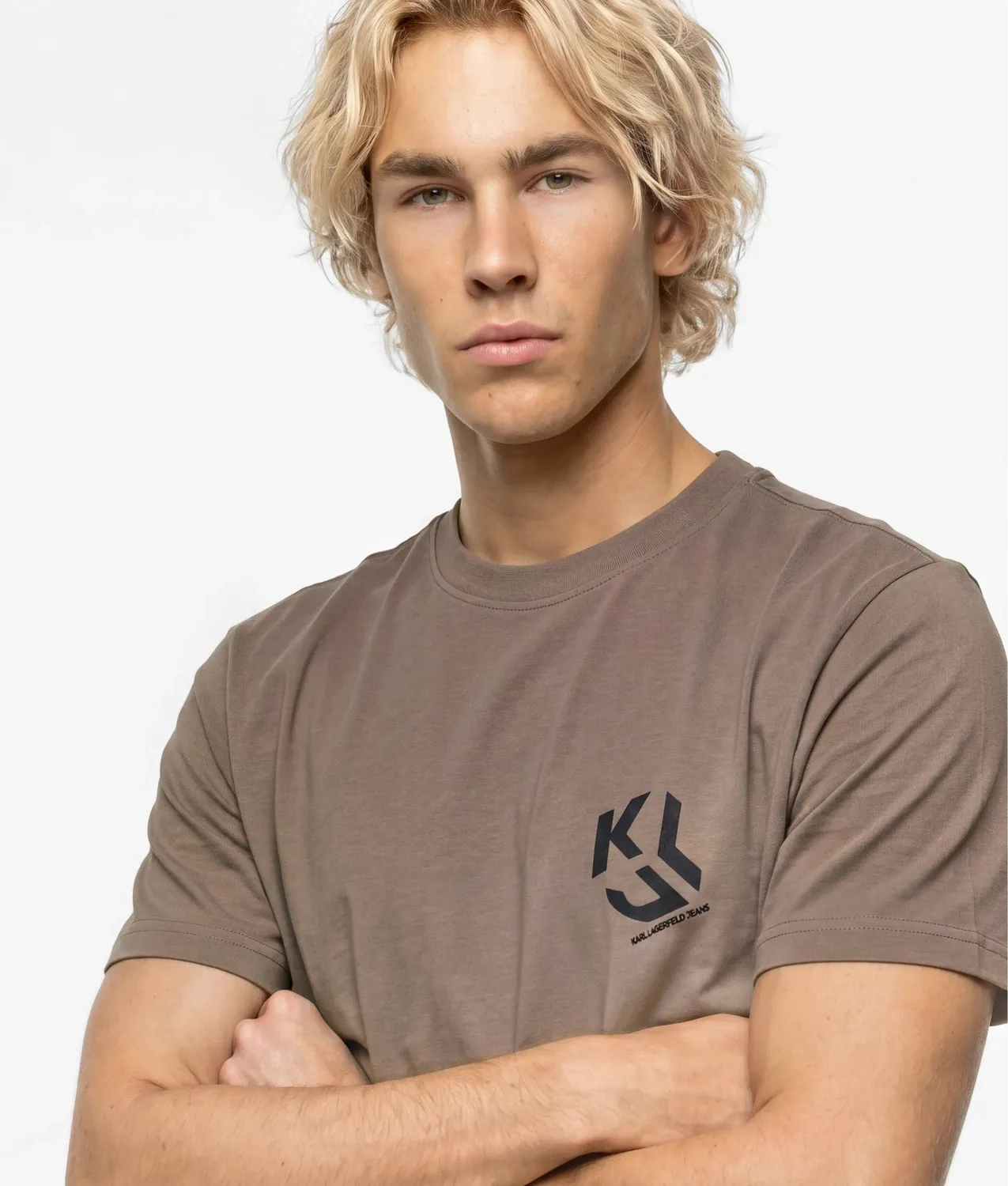 Karl Lagerfeld KL Jeans Monogram T-Shirt Baumwolle