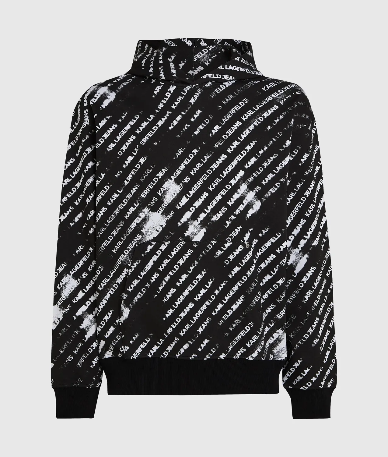 Karl Lagerfeld Jeans Hoodie Ombré-Logo relaxed