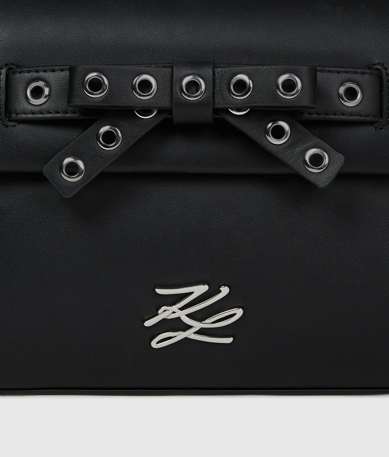 Karl Lagerfeld K Autograph Small Bow Top Handle Tasche schwarz