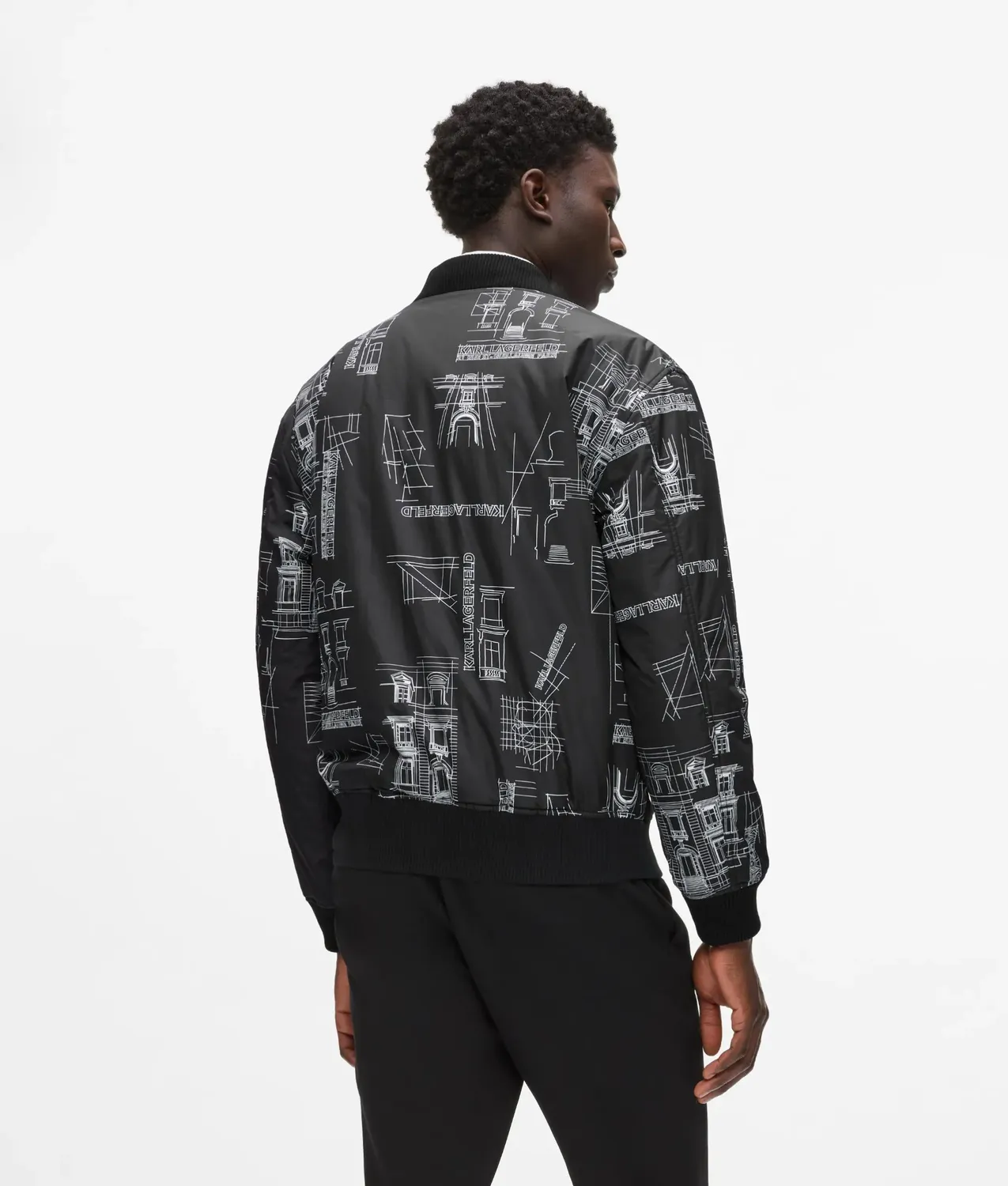 Karl Lagerfeld Reversible Maison de Karl Bomberjacke wendbar
