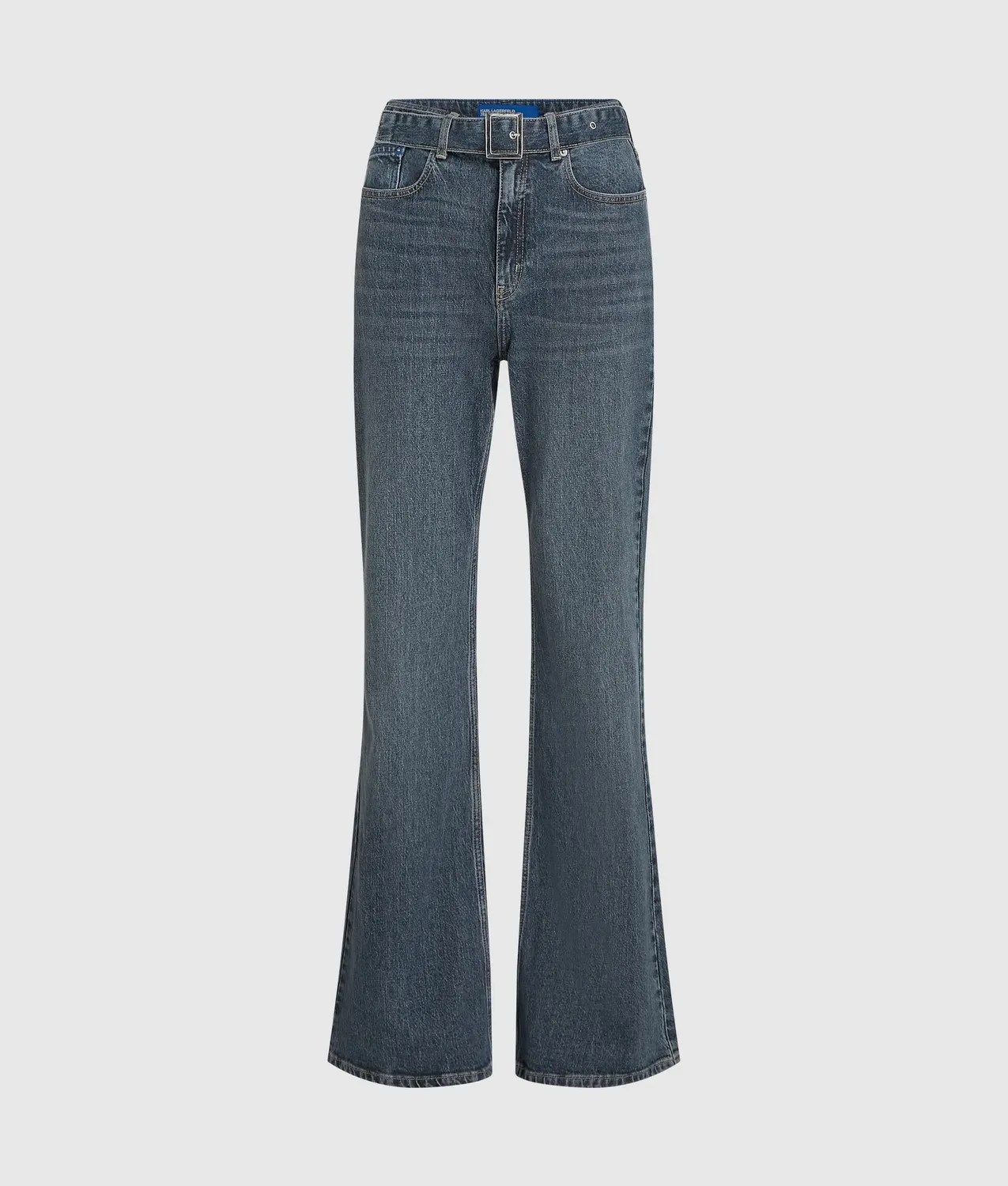 Karl Lagerfeld KL Jeans Flare Jeans High-Rise mit Gürtel