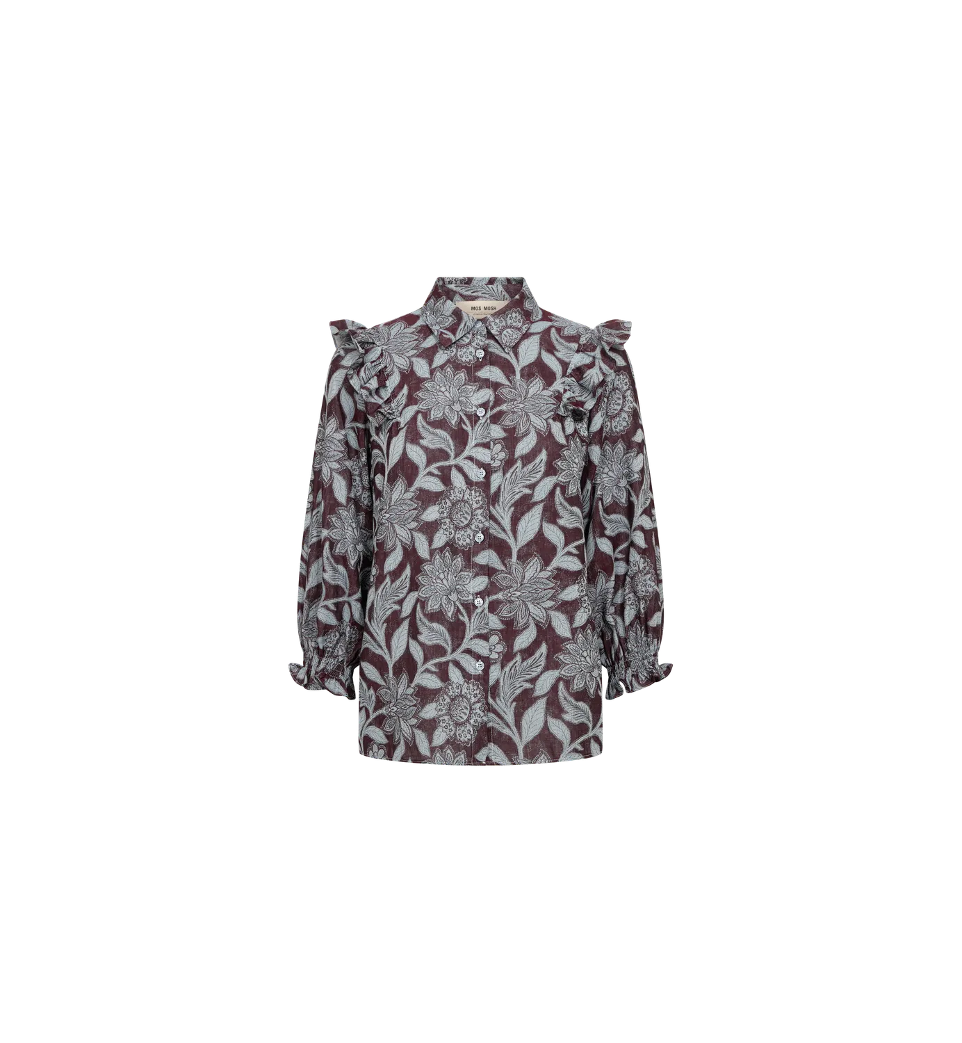 Mos Mosh MMDebby Visi Flip Bluse Port Royale Floral