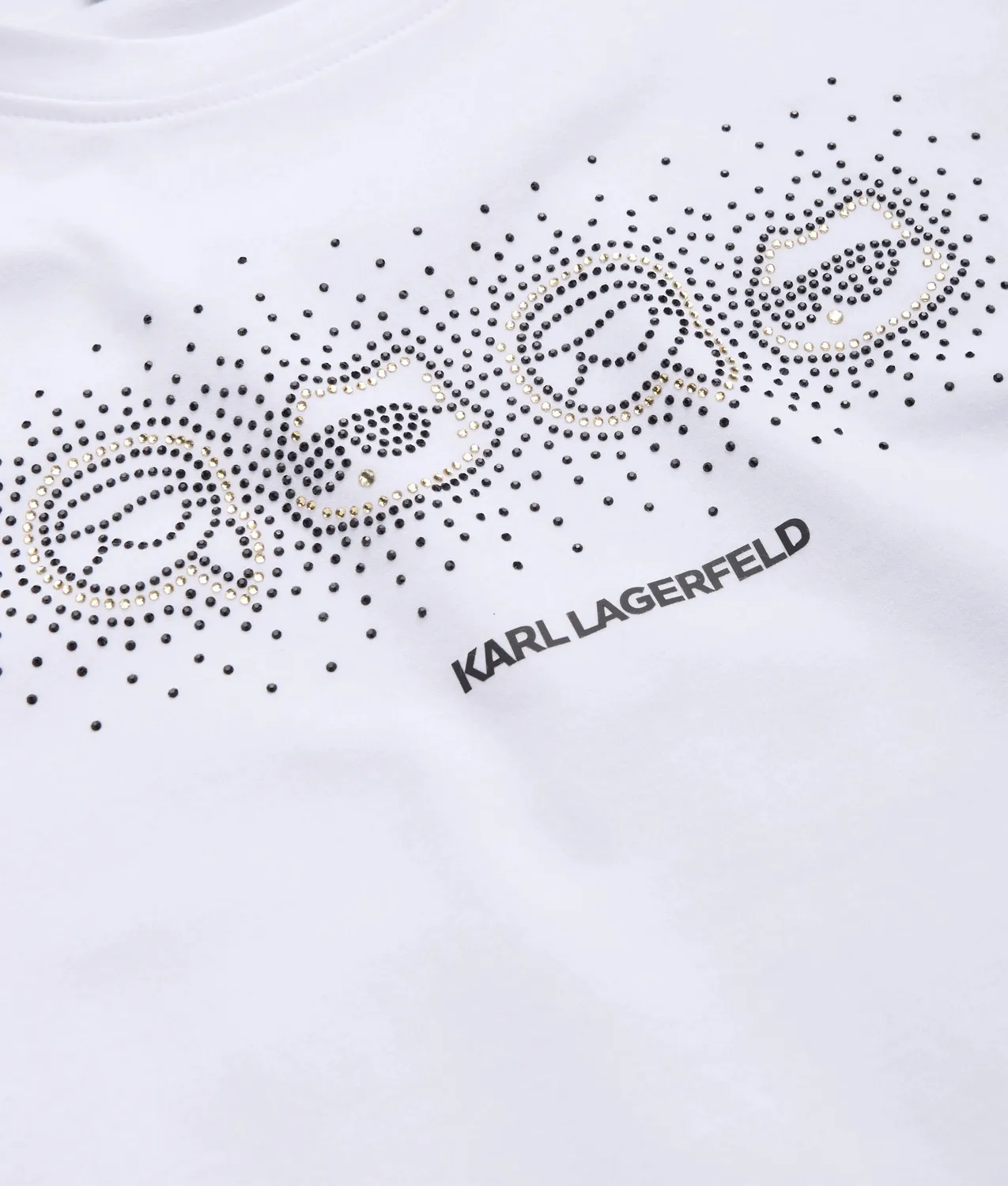 Karl Lagerfeld Ikon T-Shirt Mädchen Strass 2Y-16Y
