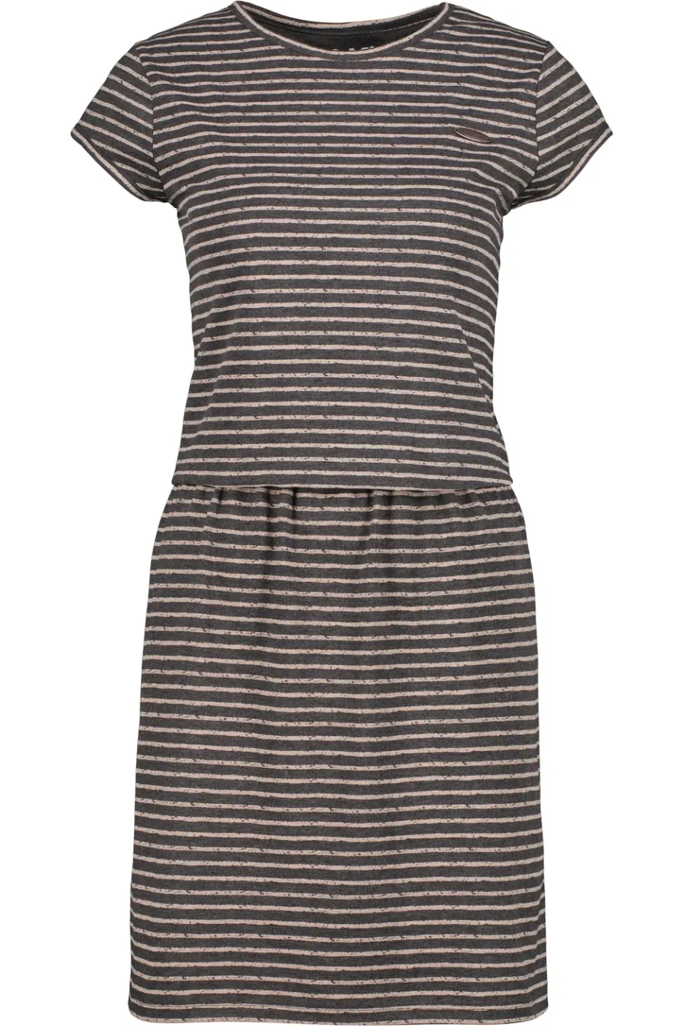 Alife & Kickin ShannaAK Z Kleid Schwarz Gestreift Jersey