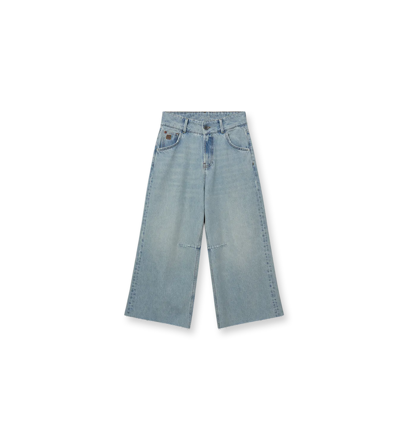 Mos Mosh MMSweet Cropped Jeans Hellblau Weites Bein