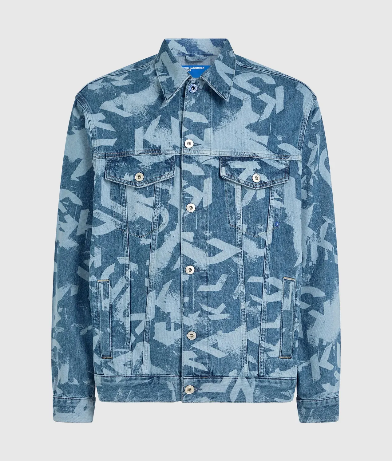Karl Lagerfeld KL Jeans Relaxed Monogram Jeansjacke Allover