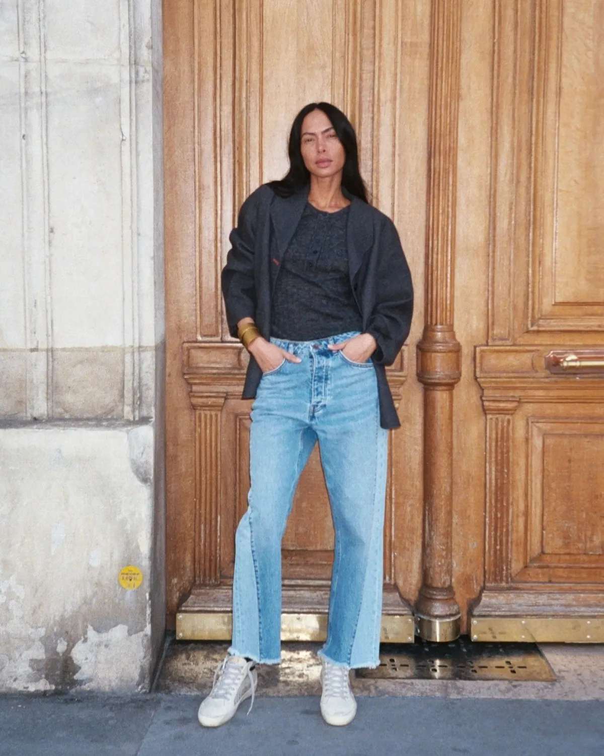 Mos Mosh MMHEpic Tone Jeans Hellblau Cropped Weit