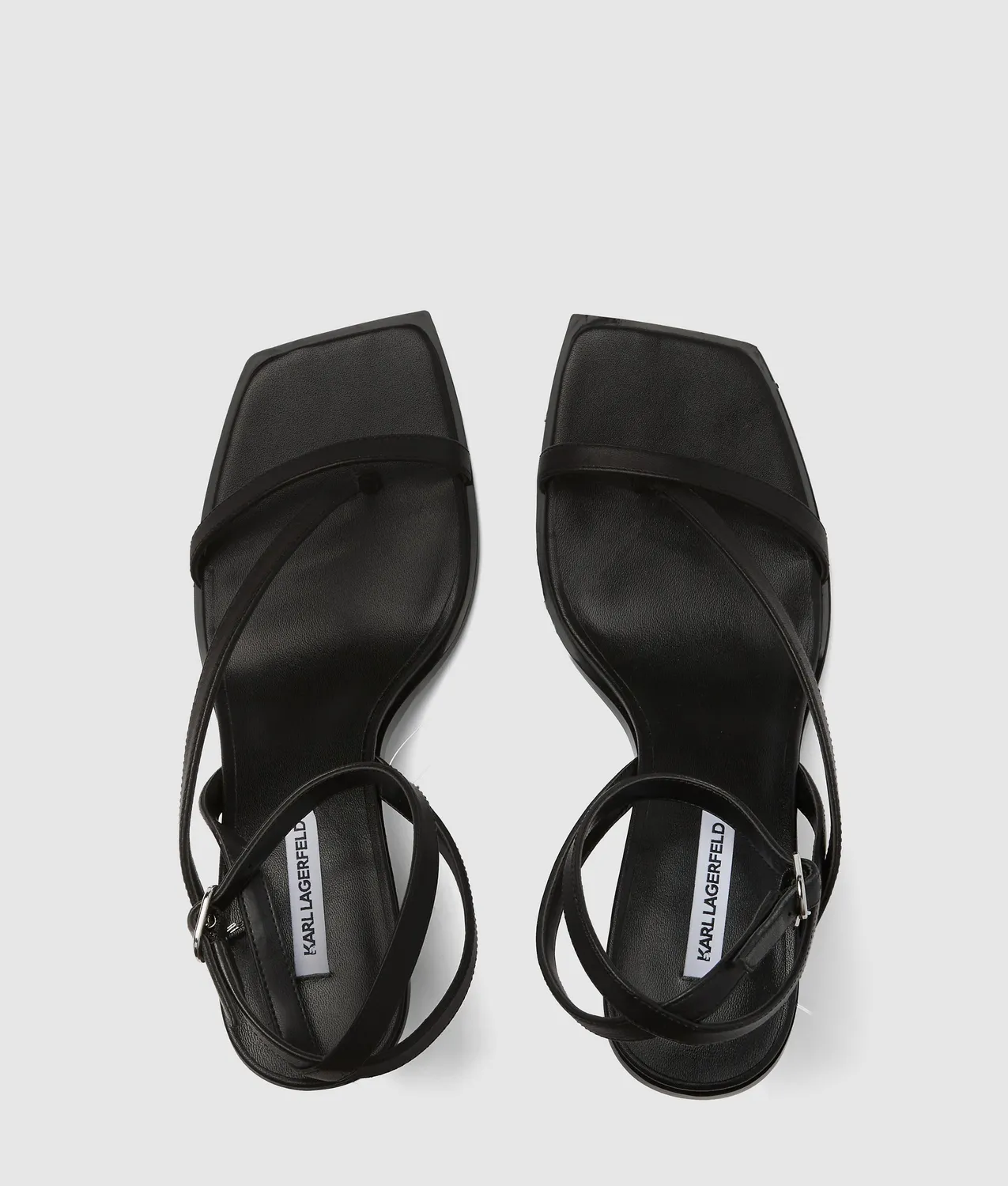 Karl Lagerfeld Karmel Sandalen Absatz Knöchelriemen