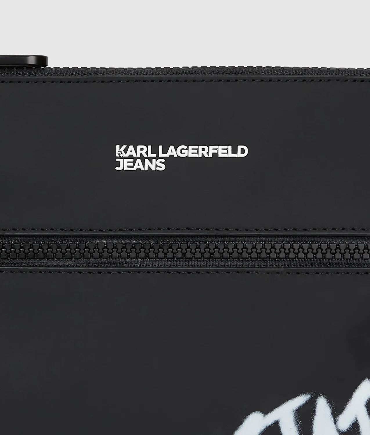 Karl Lagerfeld Crossbody Bag Coated Quote schwarz