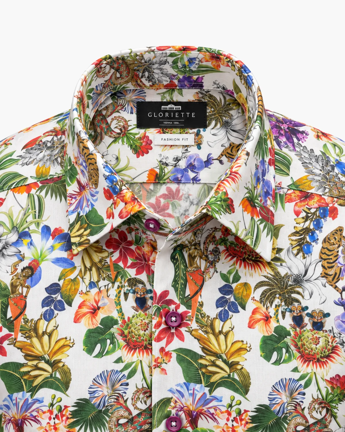 Gloriette Hemd Tropic Fashion Fit tropisch Baumwolle
