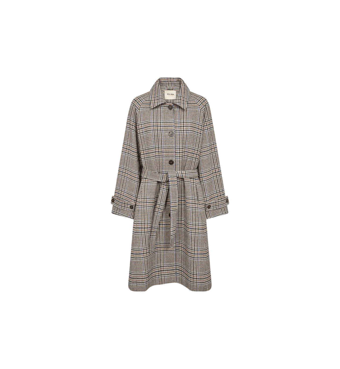 Mos Mosh MMSelestine Check Mantel Oxford Tan Kariert
