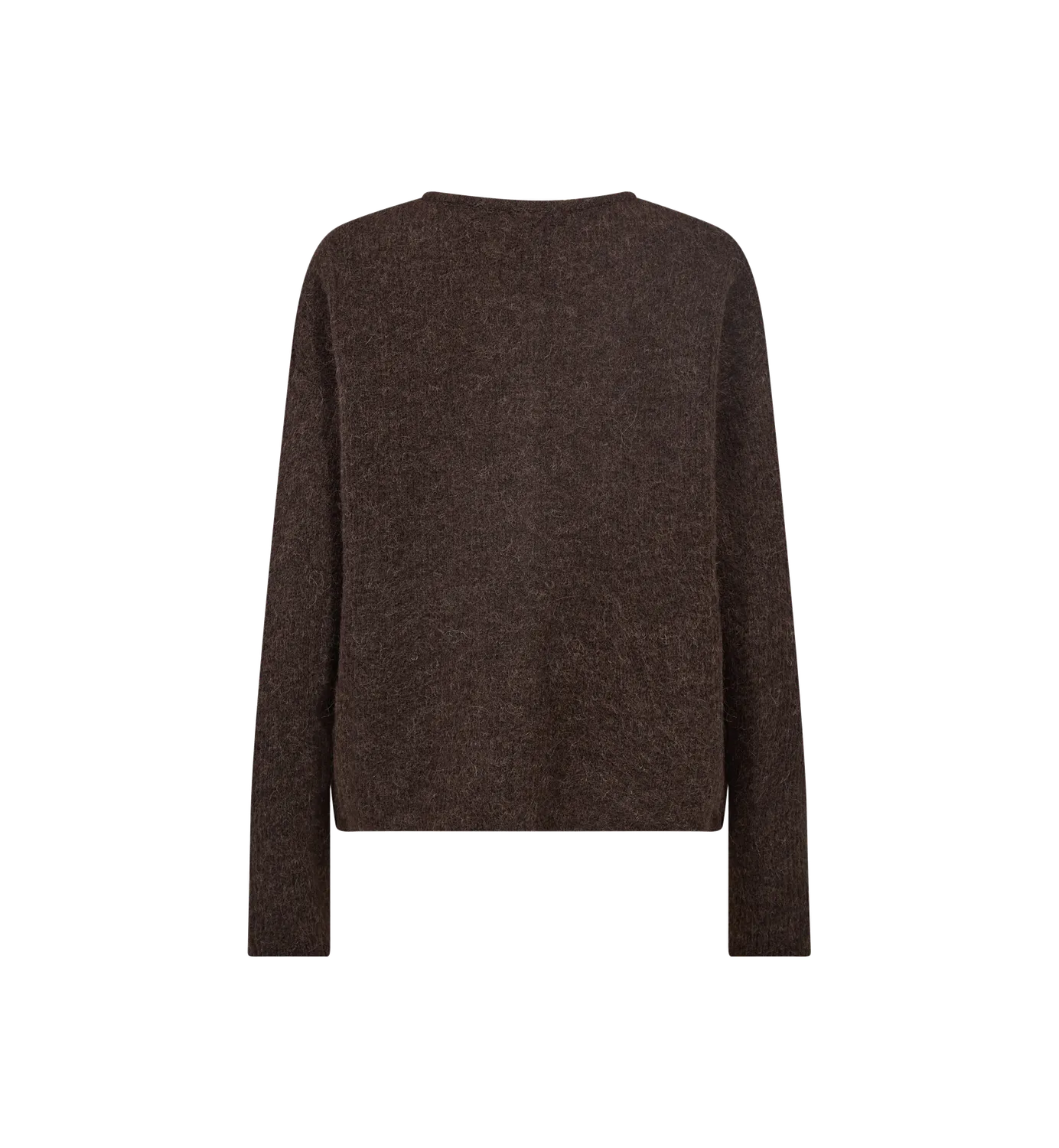 Mos Mosh MMAlmine Strickjacke Grey Melange Alpaka