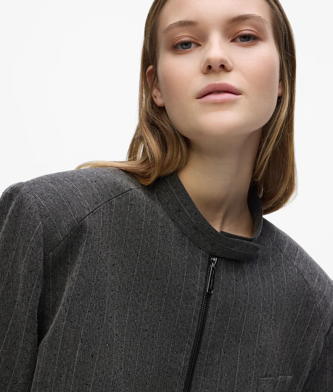 Karl Lagerfeld Bomberjacke Pinstripe Strass XS-XL