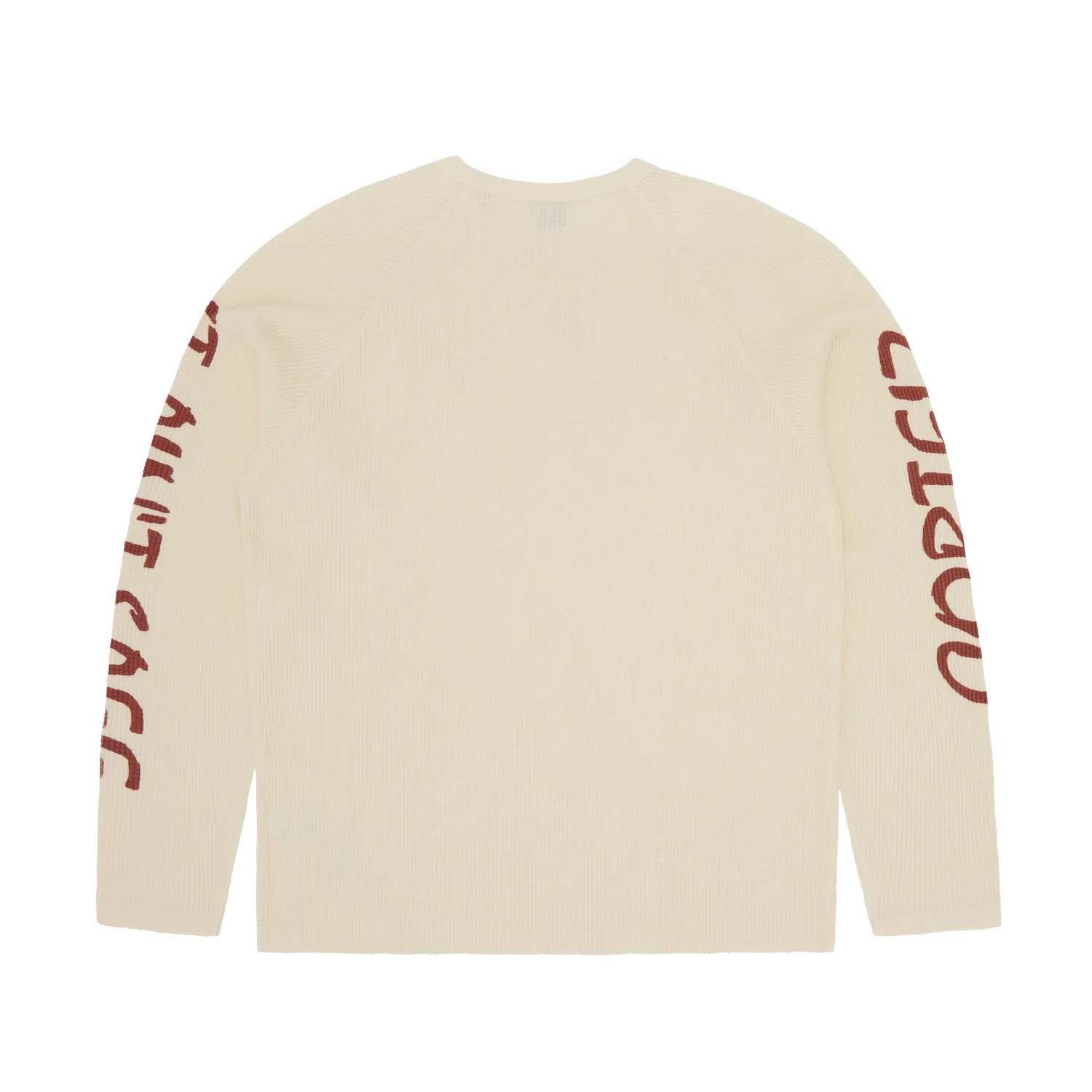 Corteiz It Ain't Safe Waffle Thermal Creme oversized