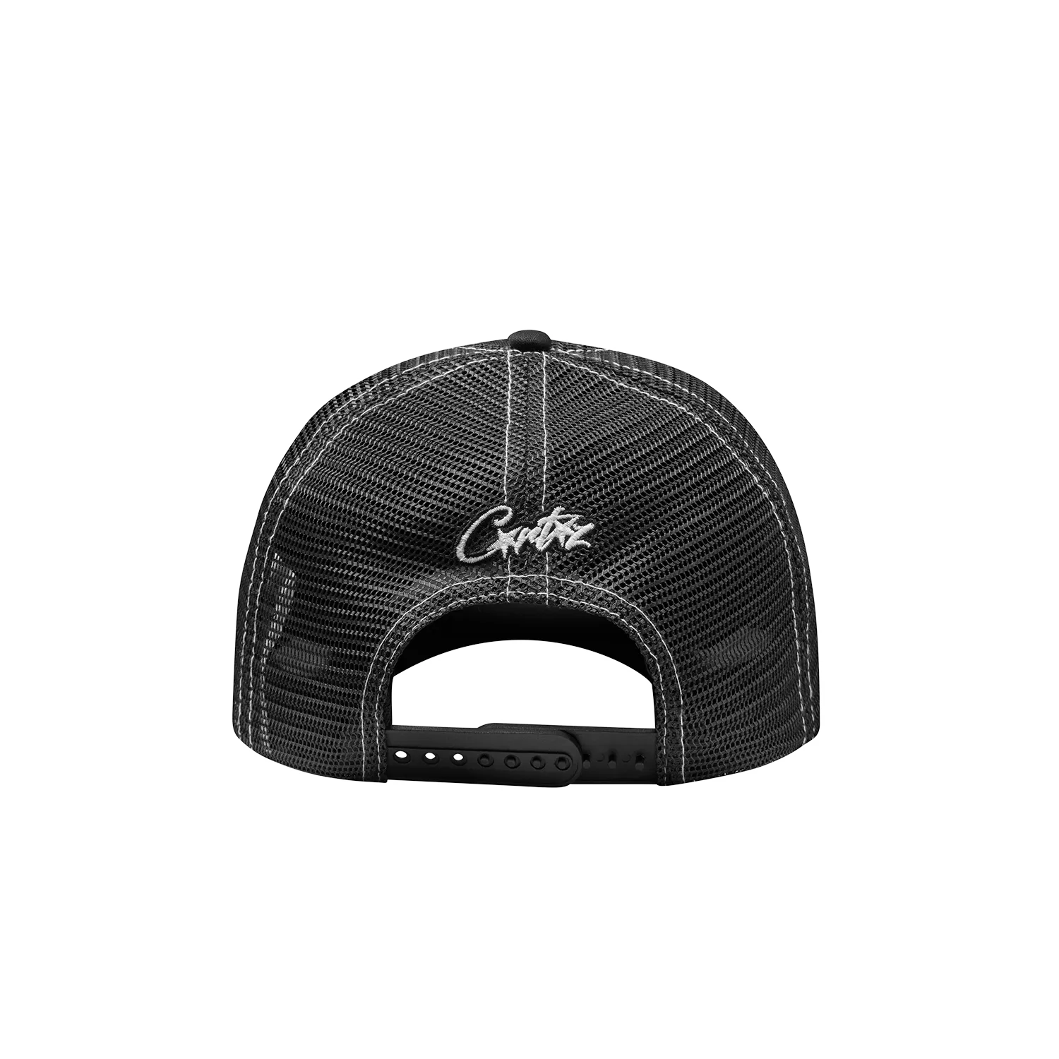 Corteiz Island Outline Trucker Cap Schwarz Snapback