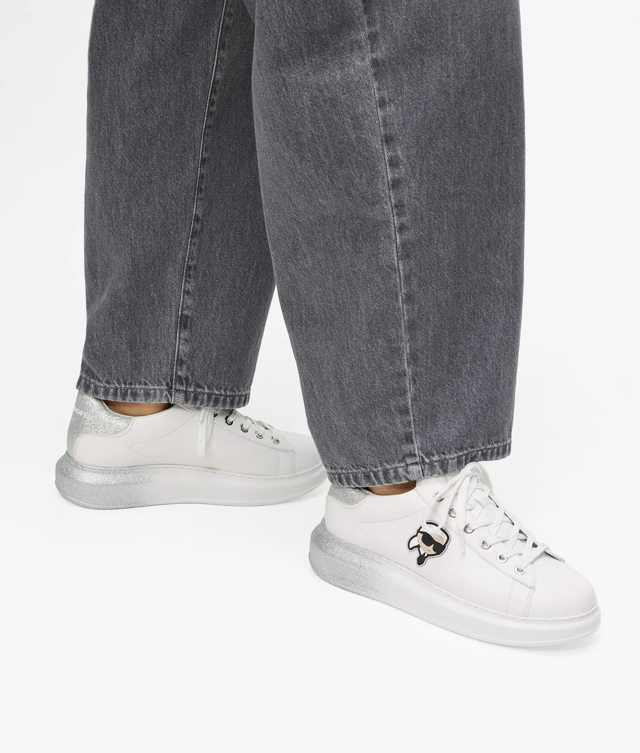 Karl Lagerfeld Ikon NFT Kapri Ombre Sneakers Glitzer