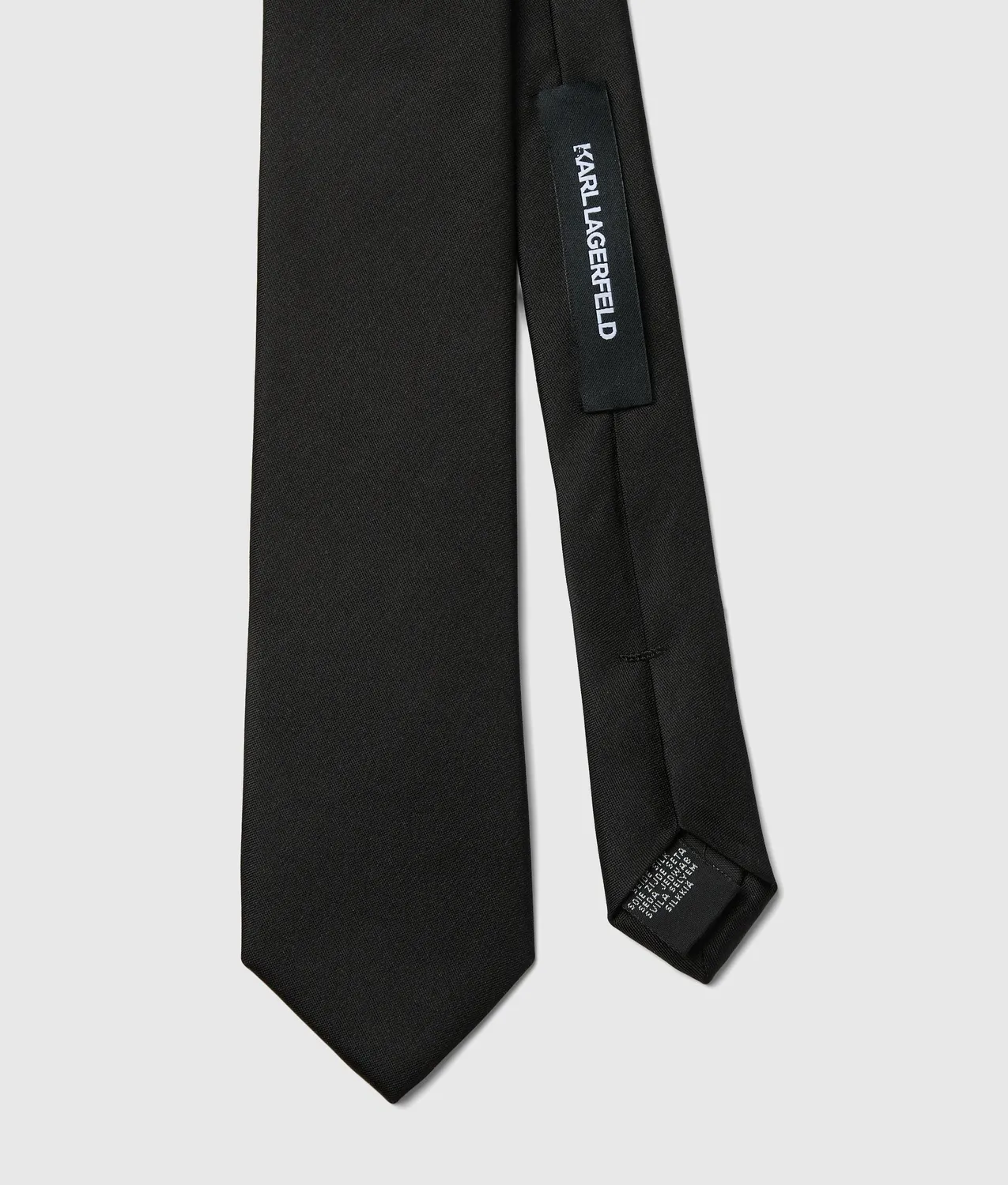 Karl Lagerfeld Monogram Krawatte Seide One Size schwarz