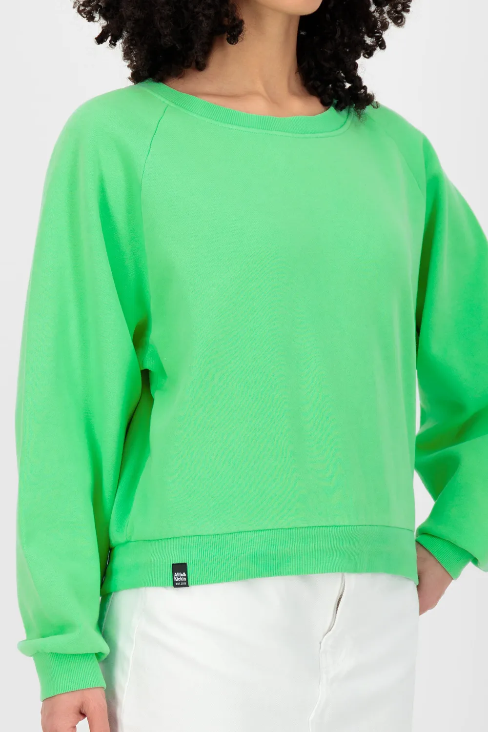 Alife & Kickin TeonaAK A Sweatshirt Grün Oversize