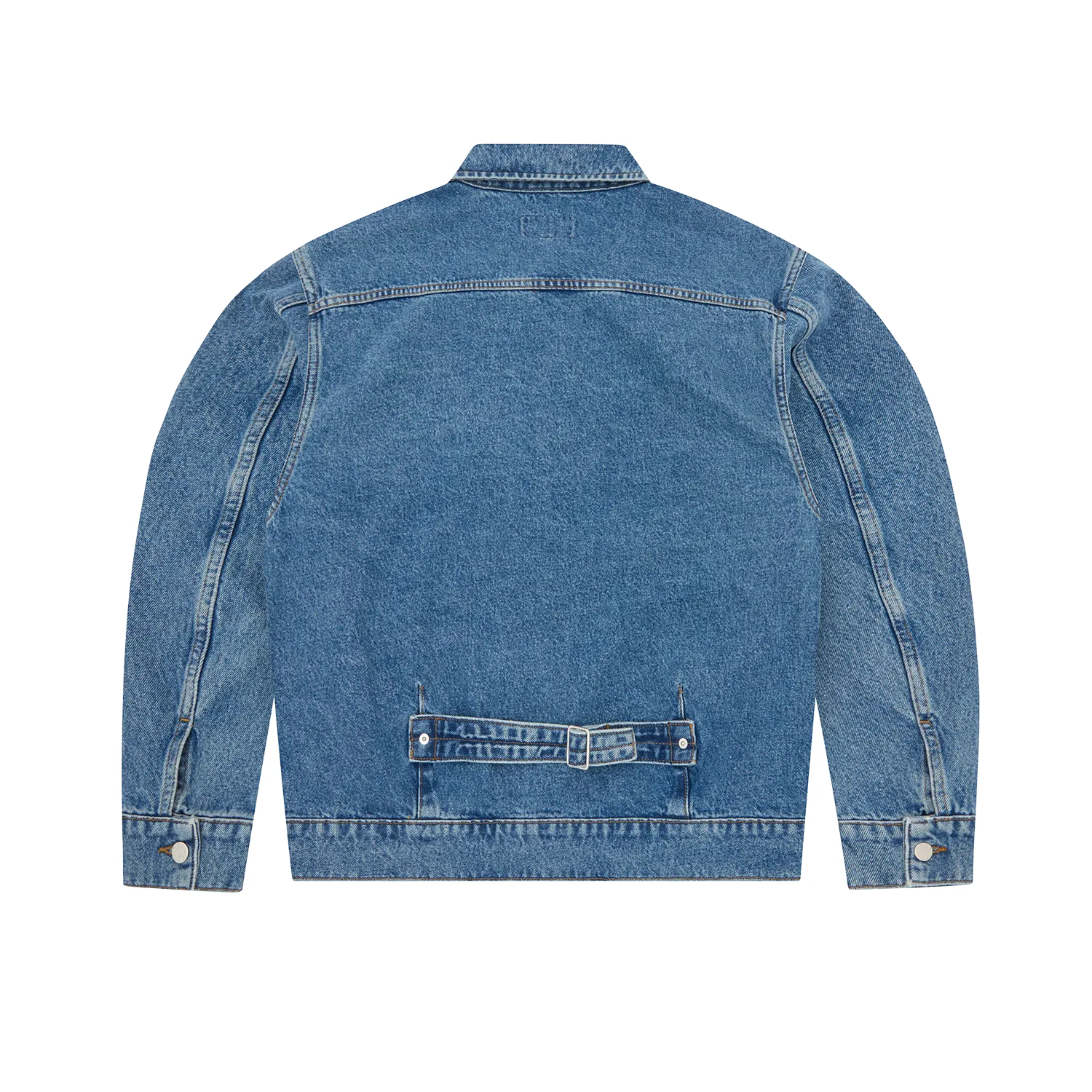 Corteiz Dual Stripe Jeansjacke Midwash Denim