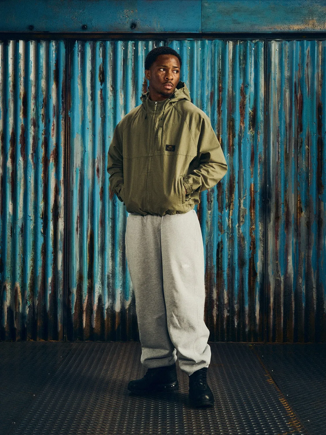 Corteiz Guerillaz Ripstop Jacket Jacke Olive Baumwolle