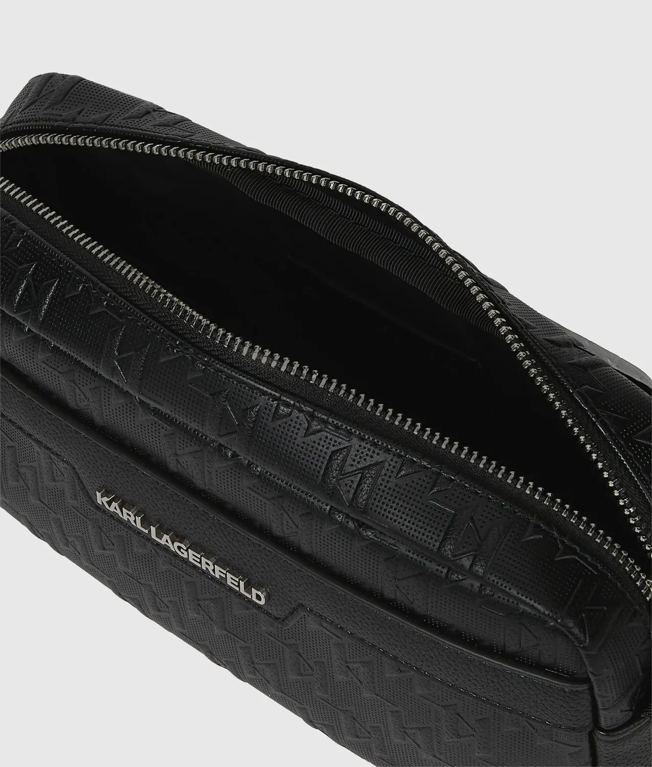 Karl Lagerfeld K/Monogram Crossbody Tasche perforiert