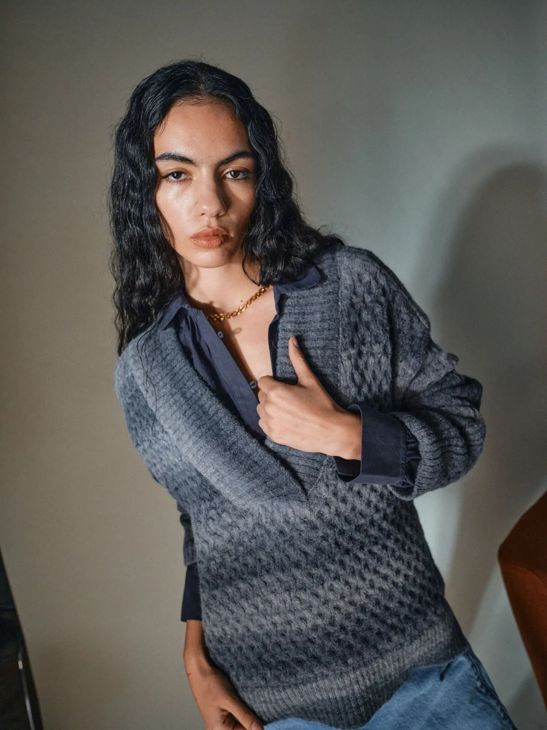 Mos Mosh MMHMild Wave Pullover Foxtrot Streifen