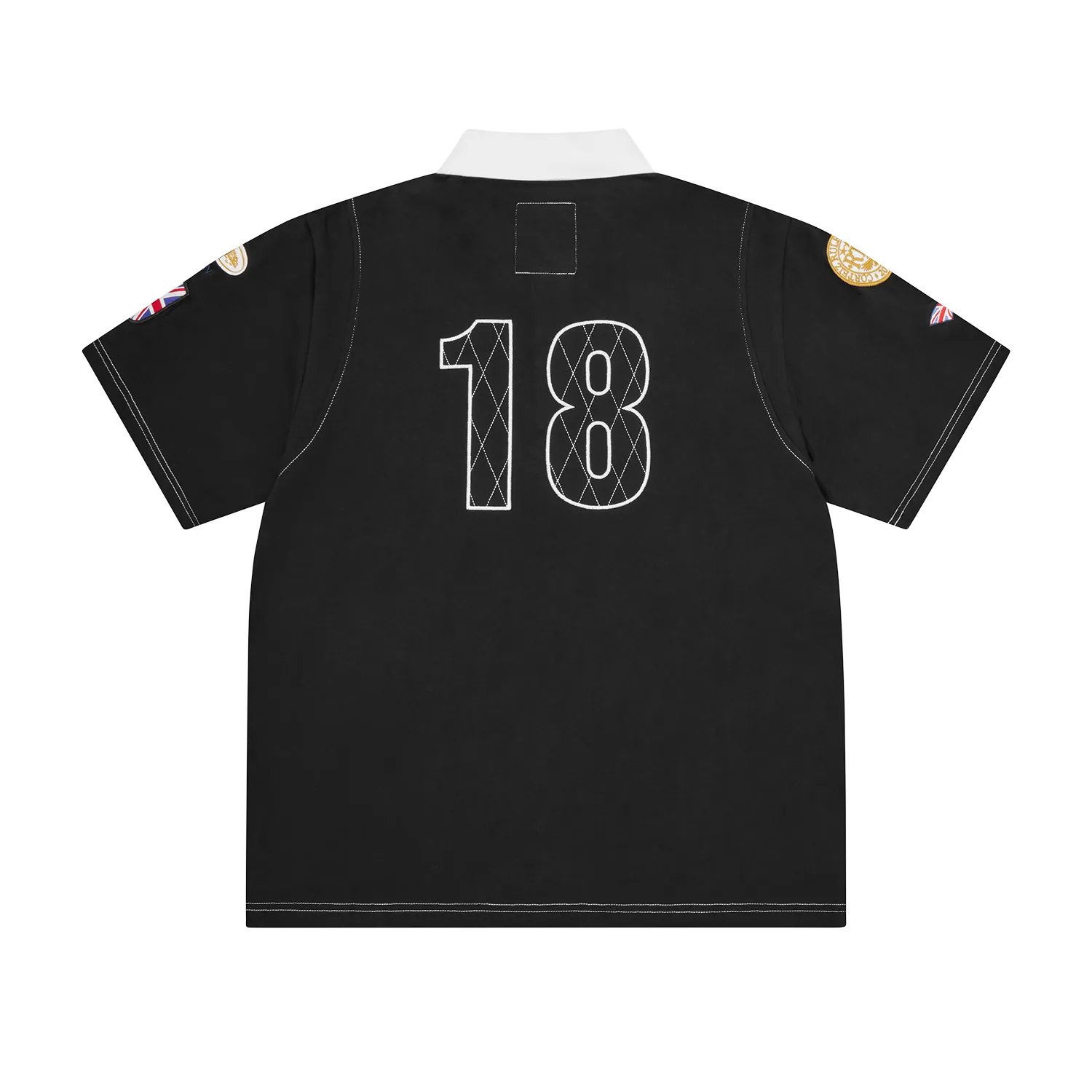 Corteiz Alpine Poloshirt Classique Black Baumwolle