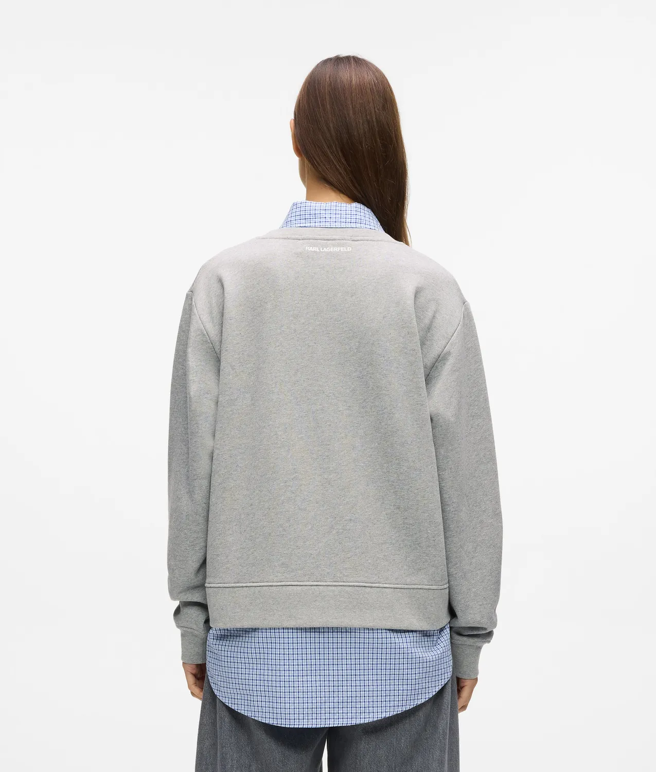 Karl Lagerfeld Ikon Layered Sweatshirt Jersey Karo