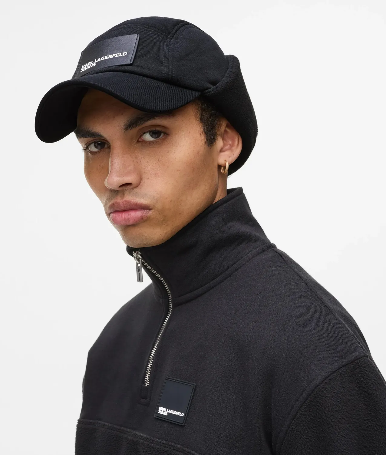 Karl Lagerfeld KL Jeans Trappermütze Fleece