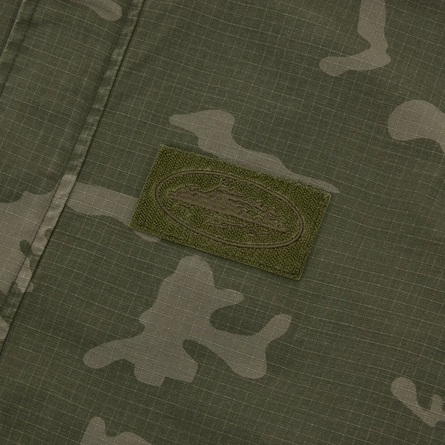 Corteiz Guerillaz Jacke Green Camo Ripstop