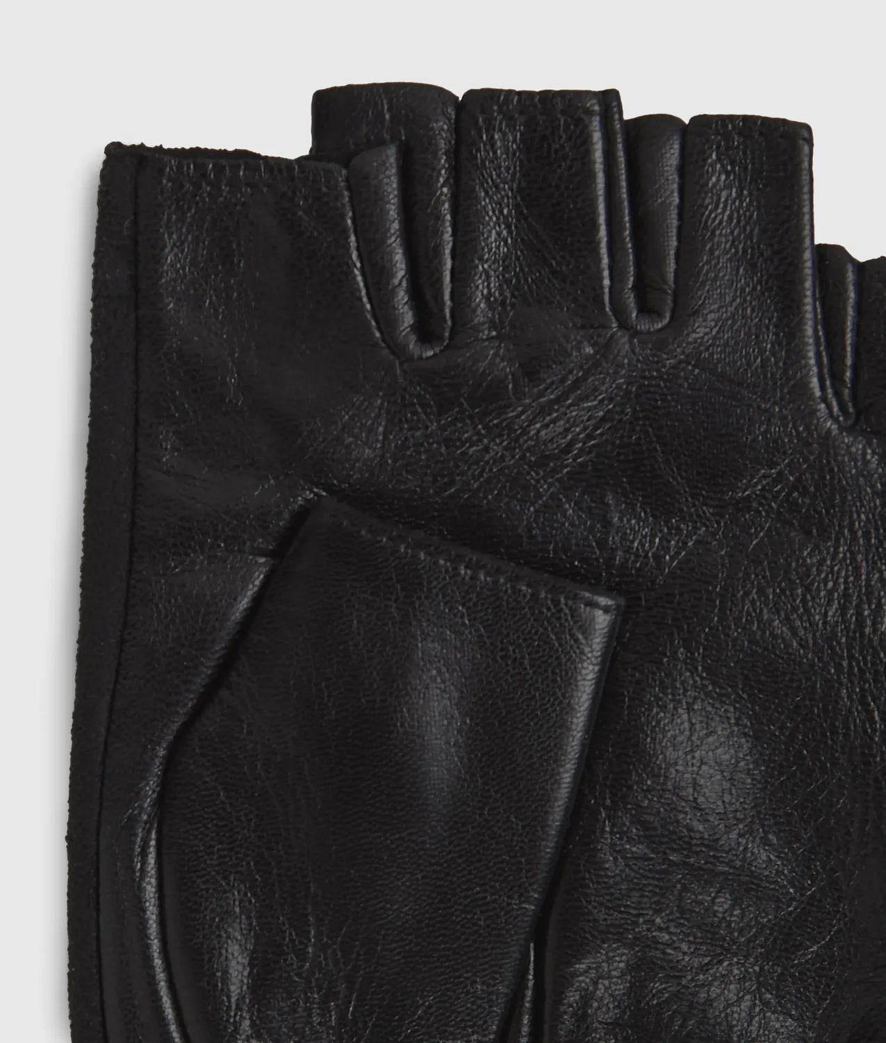 Karl Lagerfeld Ikon Rhinestone fingerlose Handschuhe Ziegenleder