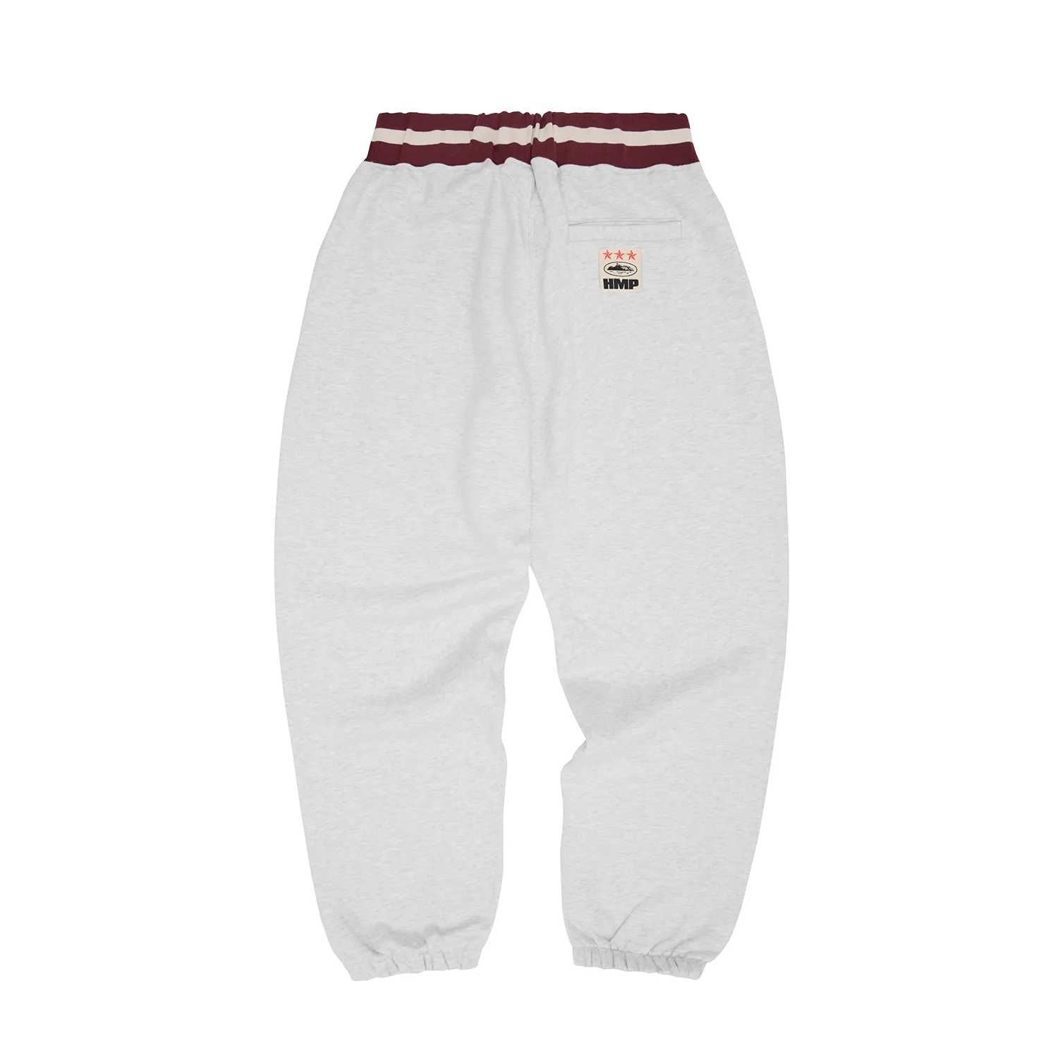 Corteiz HMP Stripe Rib Sweatpant Jogginghose Light Heather Baumwolle