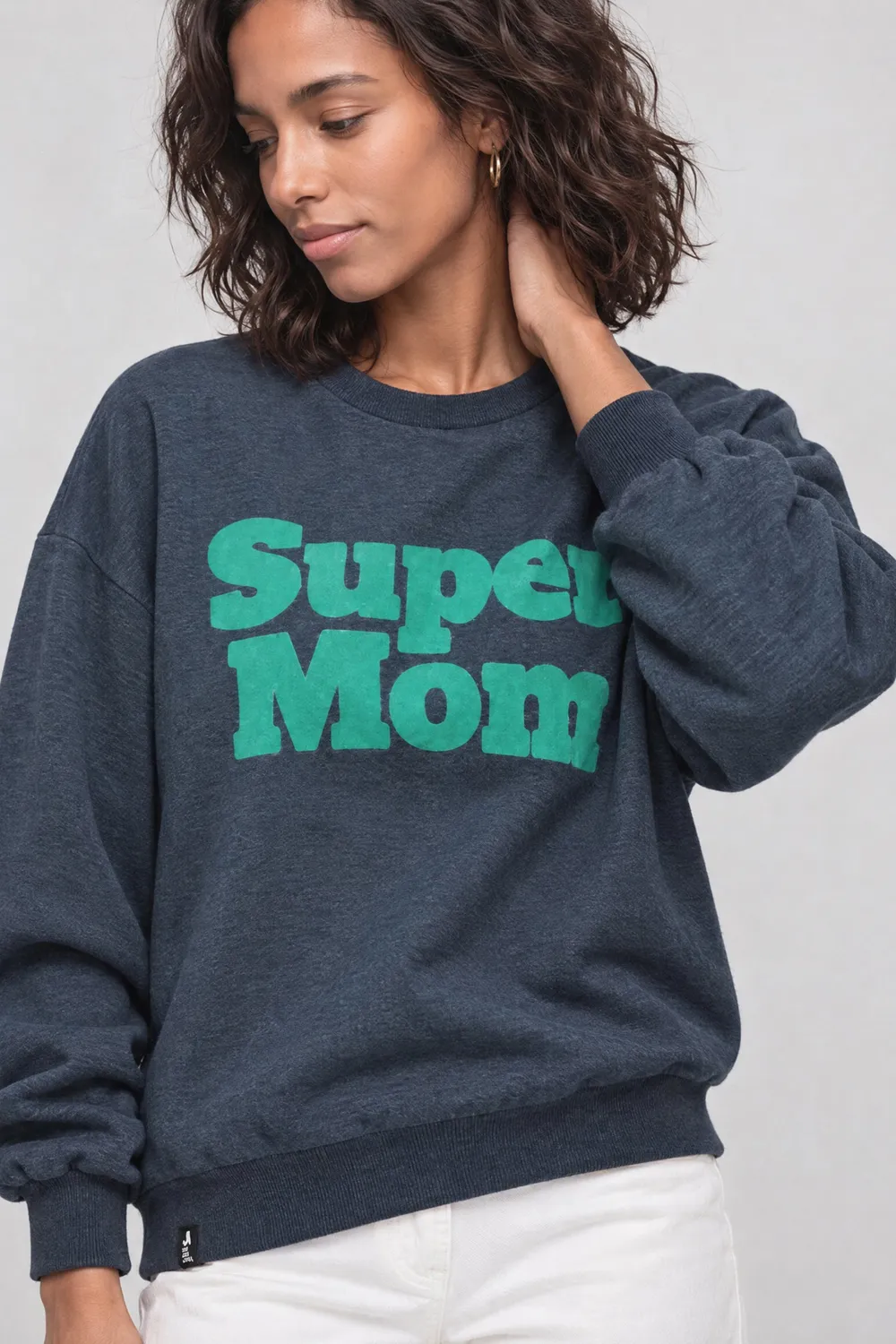 Alife & Kickin ElsaAK P Sweatshirt Super Mom Dunkelblau