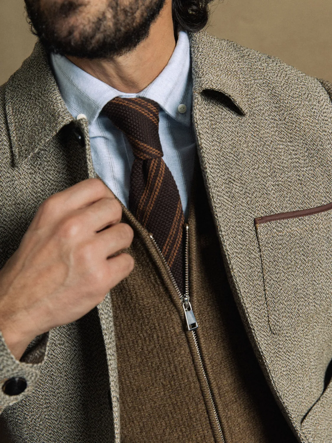 Mos Mosh MMGConor Tweed Jacke Toffee Regular Fit