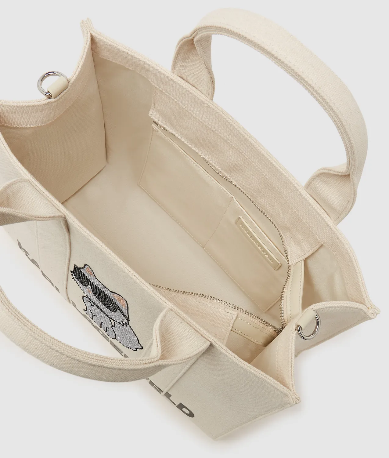 Karl Lagerfeld Ikon Choupette Tote Canvas Strass