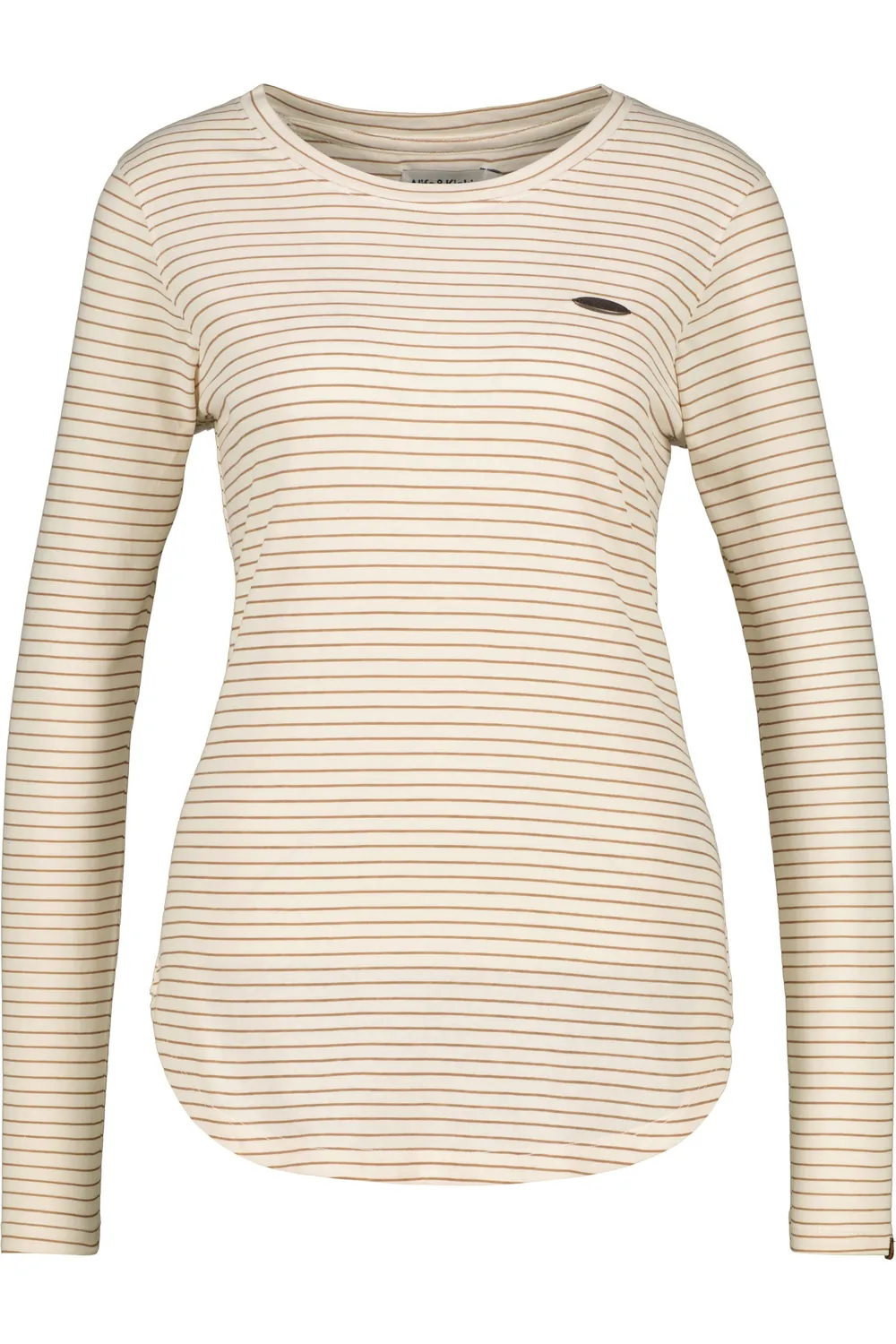 Alife & Kickin LeaAK Z Longsleeve Beige gestreift Baumwolle