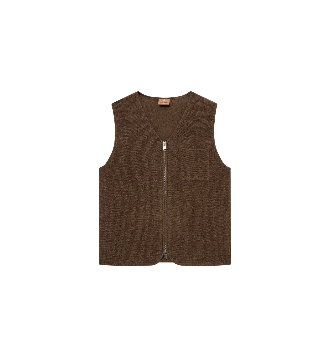 Mos Mosh MMGCess Soft Zip Strickweste Toasted Coconut