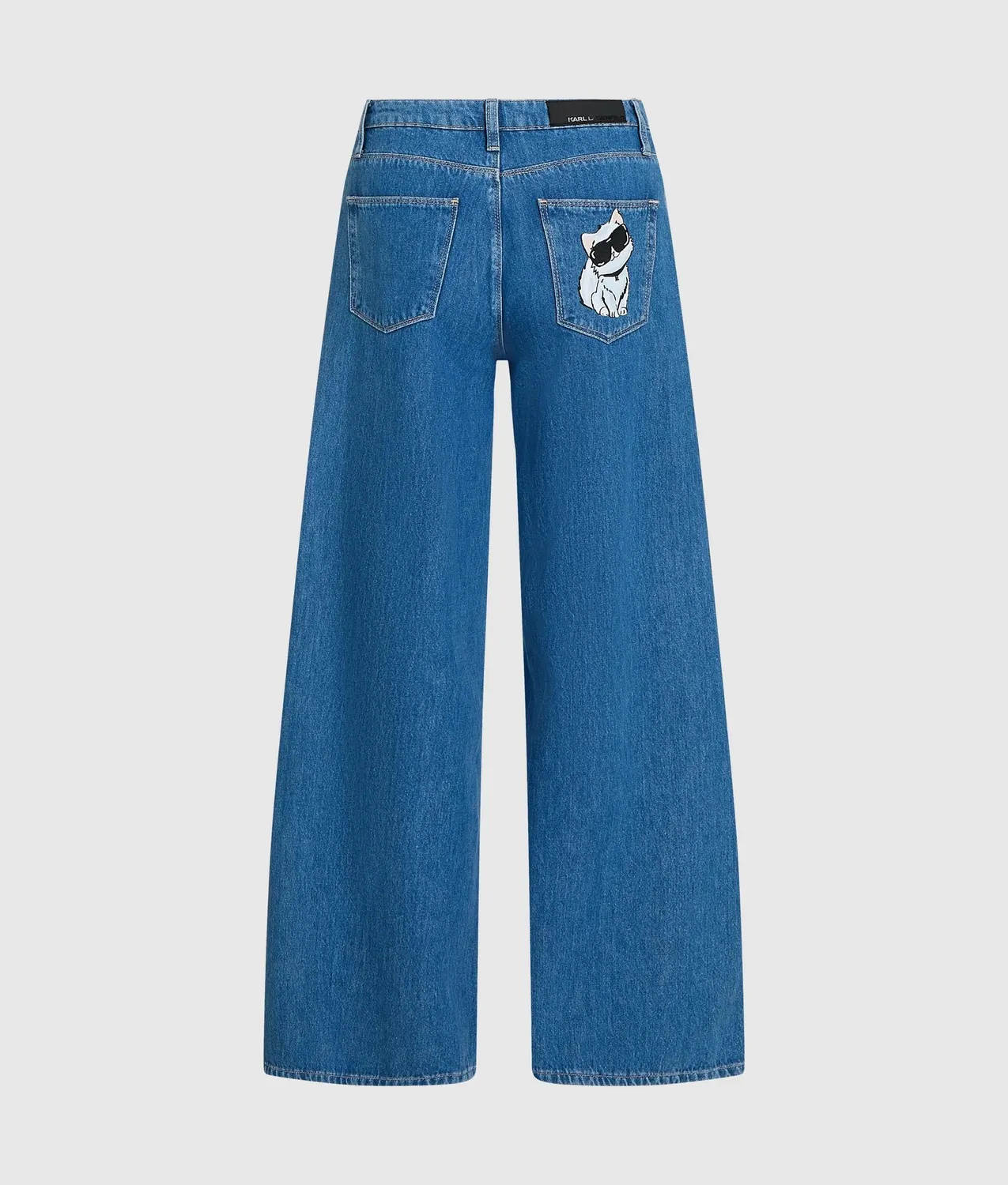 Karl Lagerfeld Ikon Wide-Leg Jeans Baumwolle