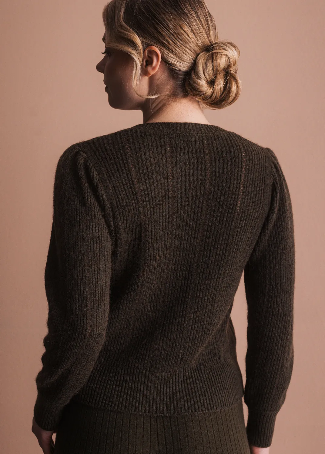 Senatex Strickjacke Knopfleiste Forest