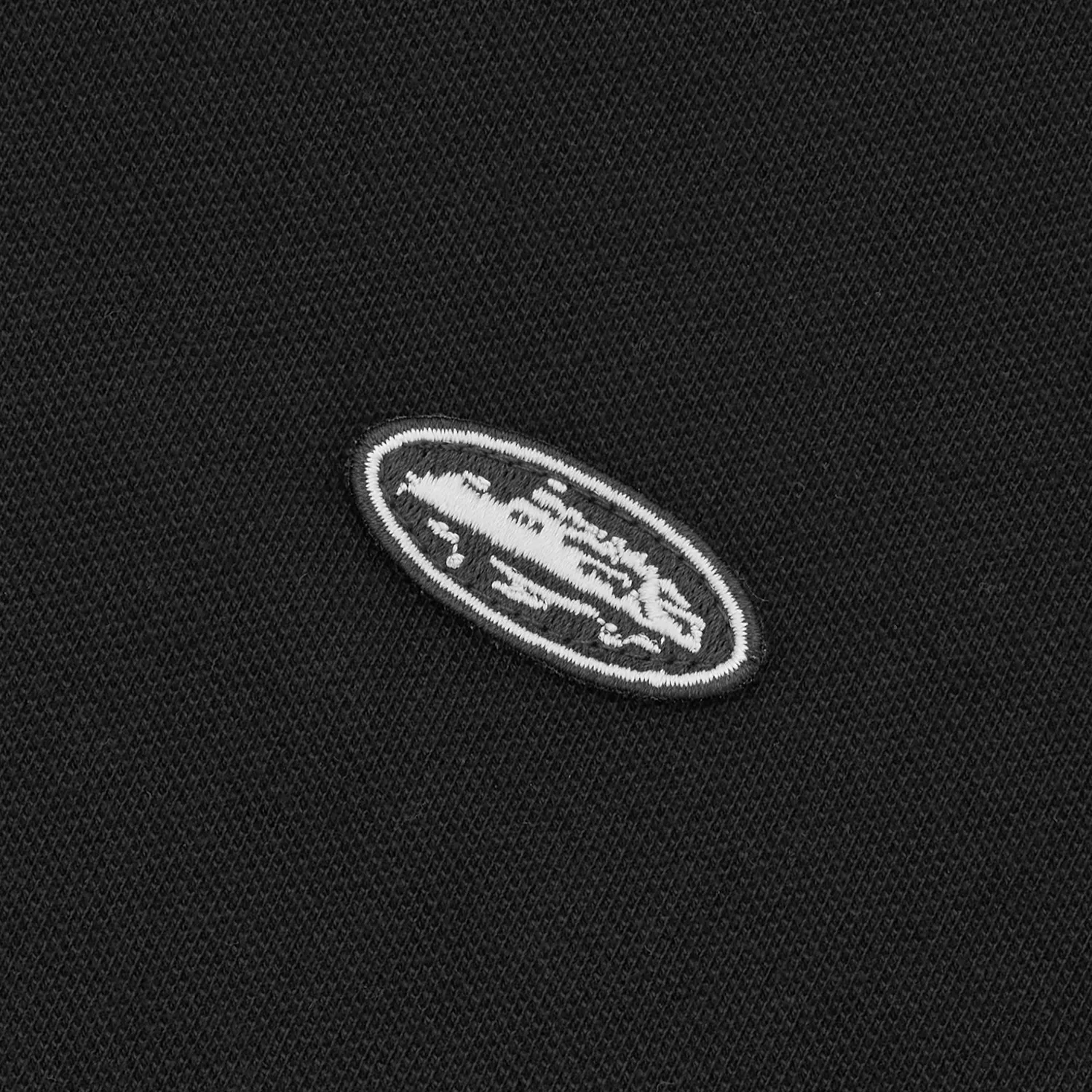 Corteiz Island Polo Shirt Black aus Baumwolle