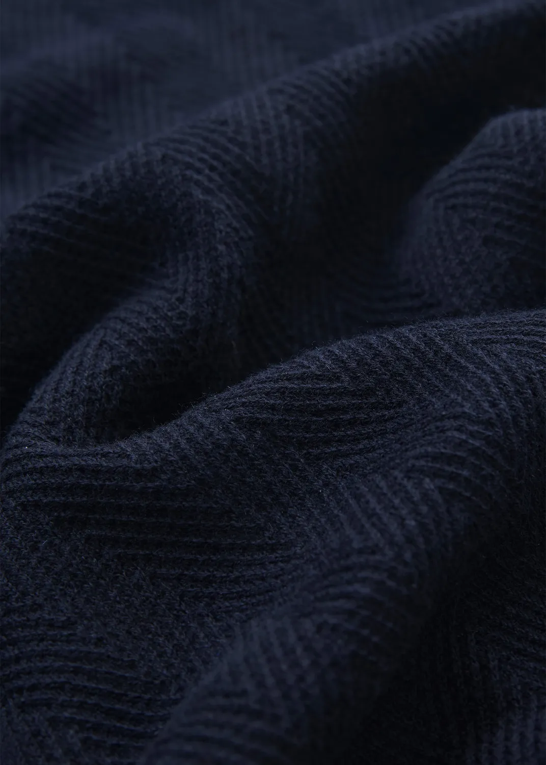 Senatex Strickshirt Fischgrätmuster Basic Cream