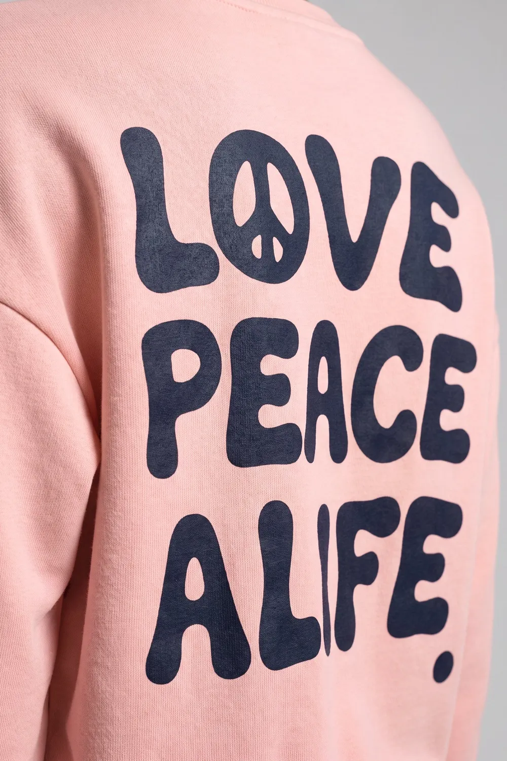 Alife & Kickin ElsaAK P Sweatshirt Rosa Love Peace