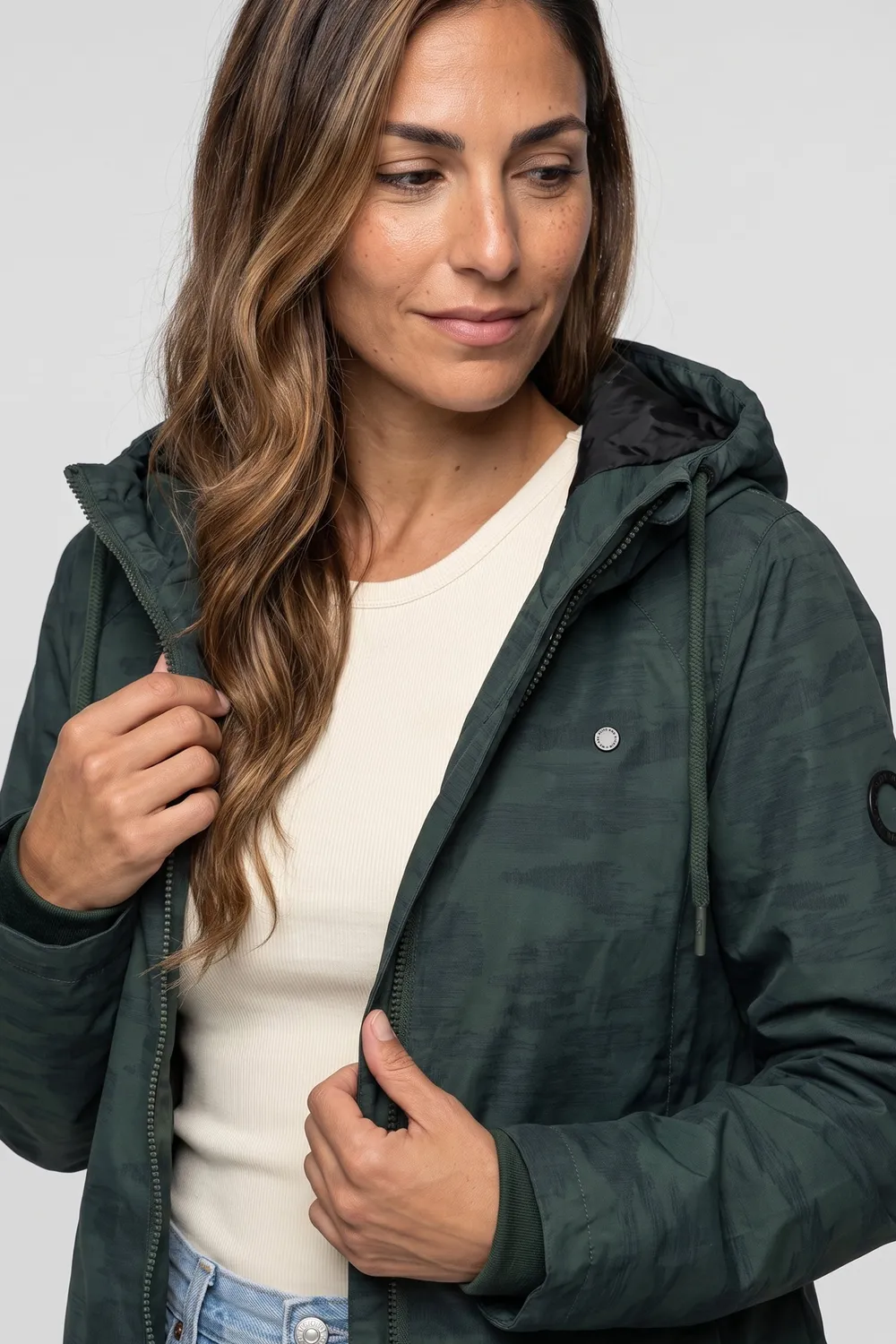 Alife & Kickin LilouAK B Jacke lang Grün leichte Jacke