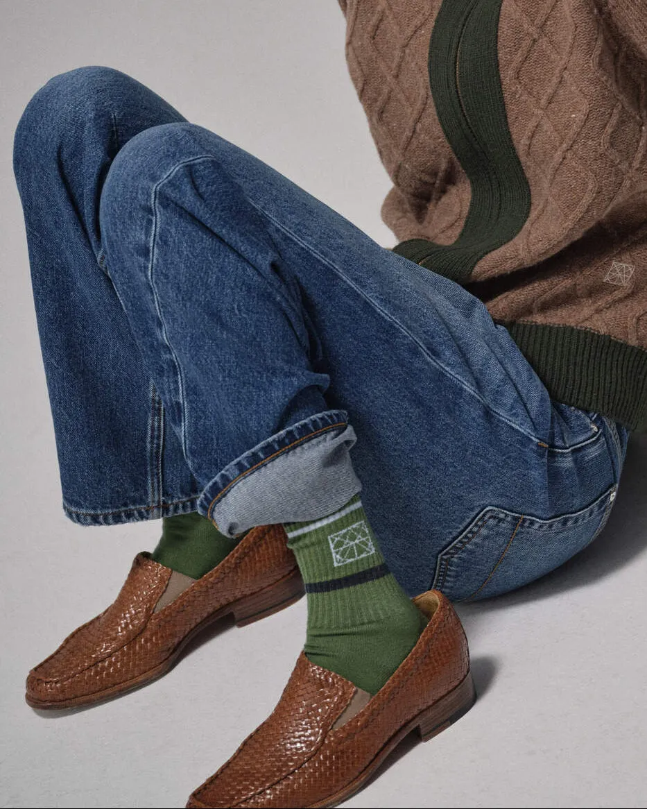 Mos Mosh MMHheyanno Logo Socken gestreift One Size