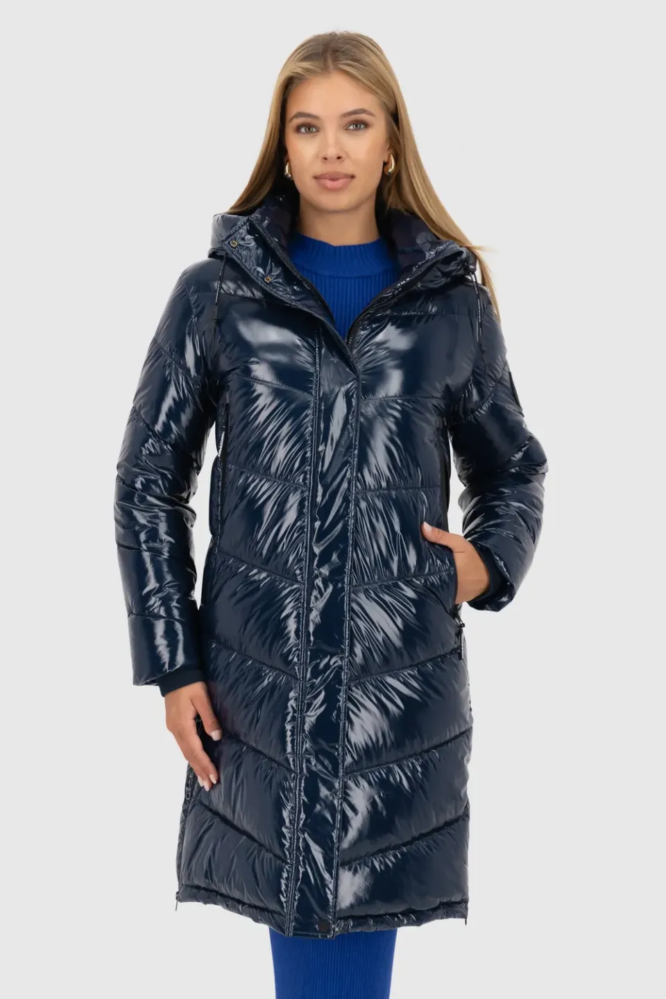 Alife & Kickin LolaniAK A Puffer Parka Dunkelblau Damen