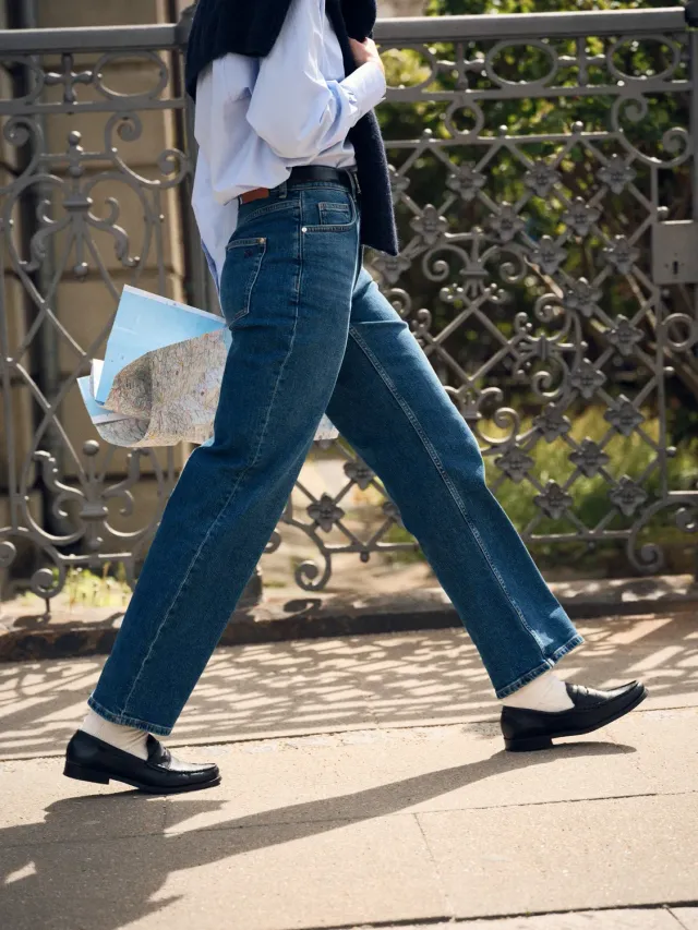 Mos Mosh MMEmber Authentic Jeans Straight Blau