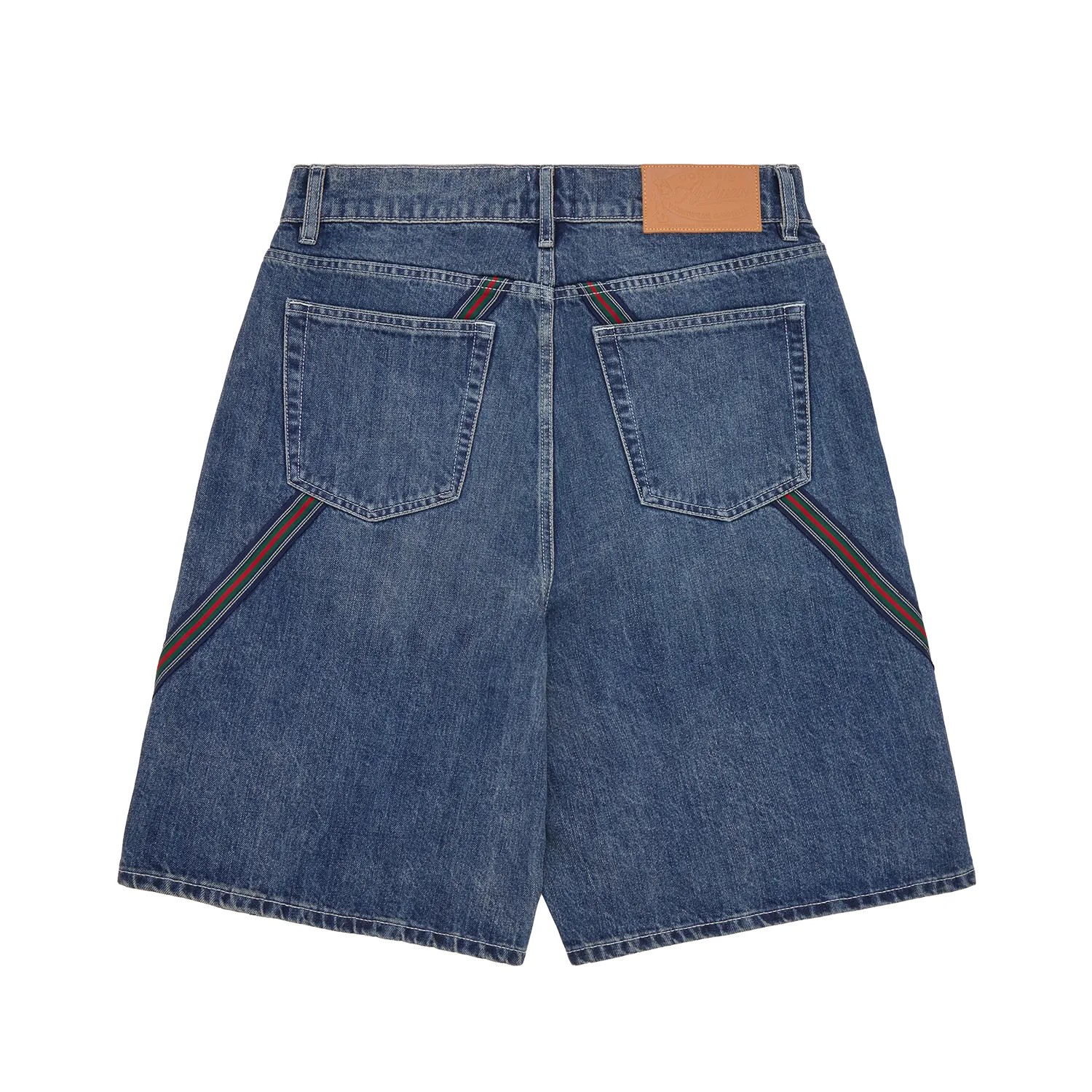 Corteiz Savoy Denim Shorts Chalk Wash gerade