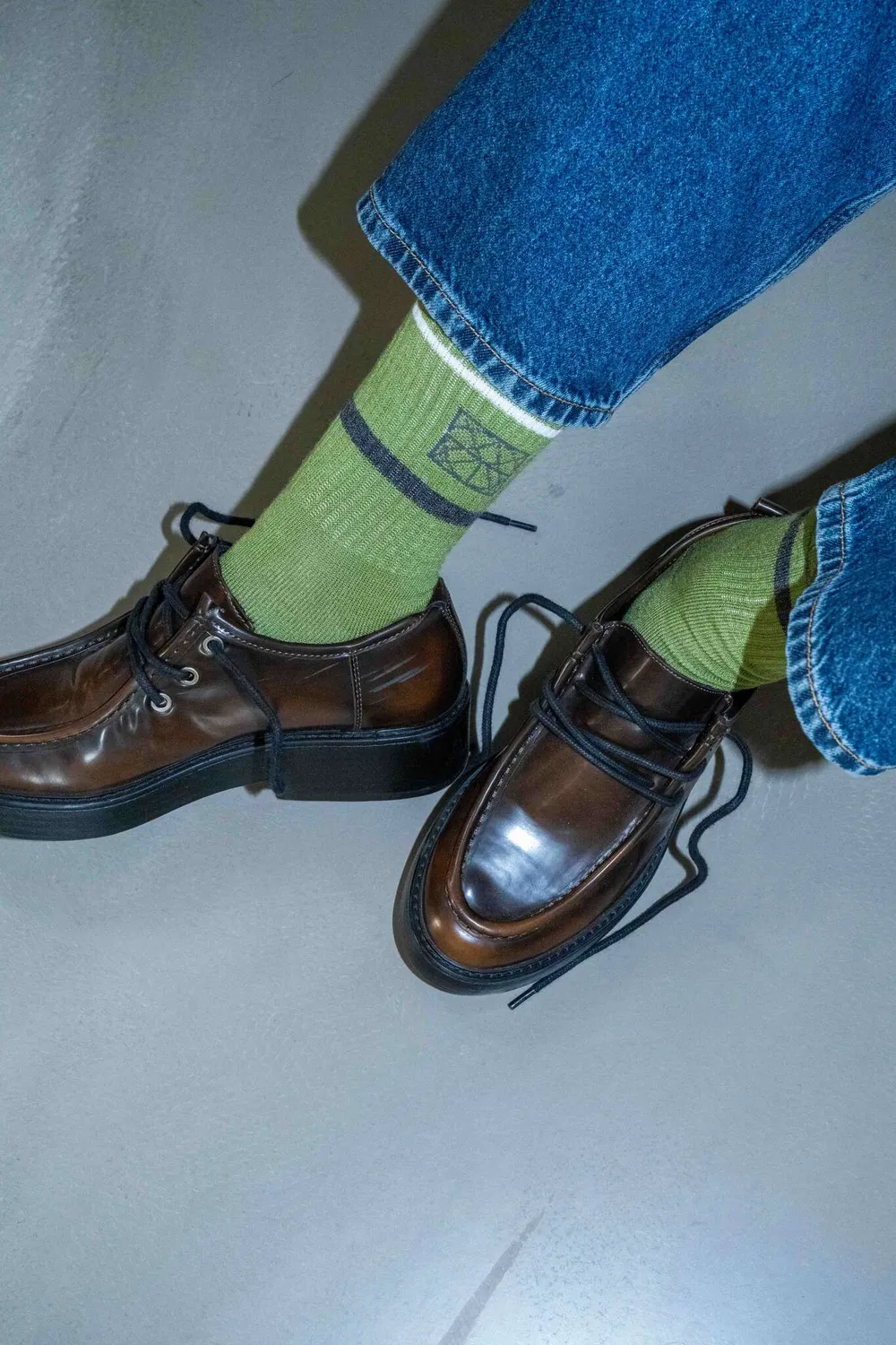 Mos Mosh MMHheyanno Logo Socken gestreift One Size